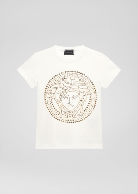 Versace Studded Medusa T-shirt Tjej - 465021XJH